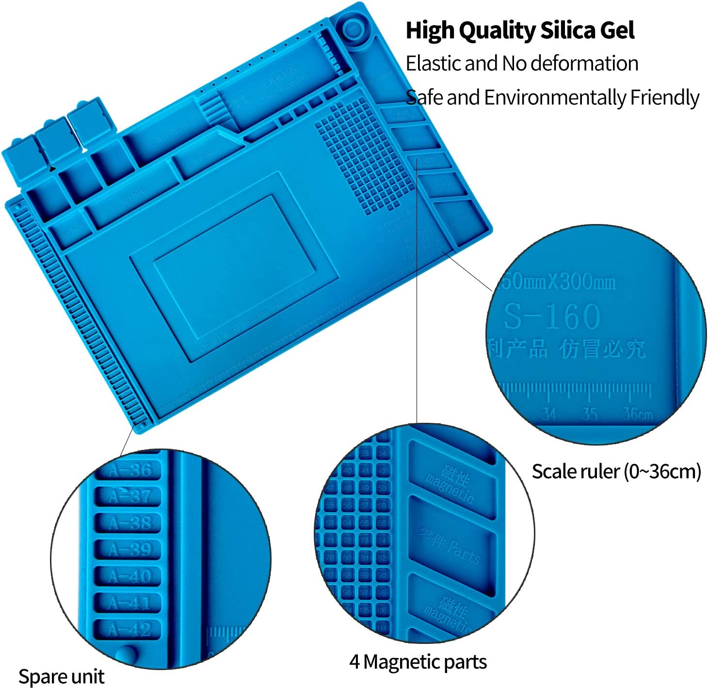 Silicone Pit Mat for Soldering & Repairs