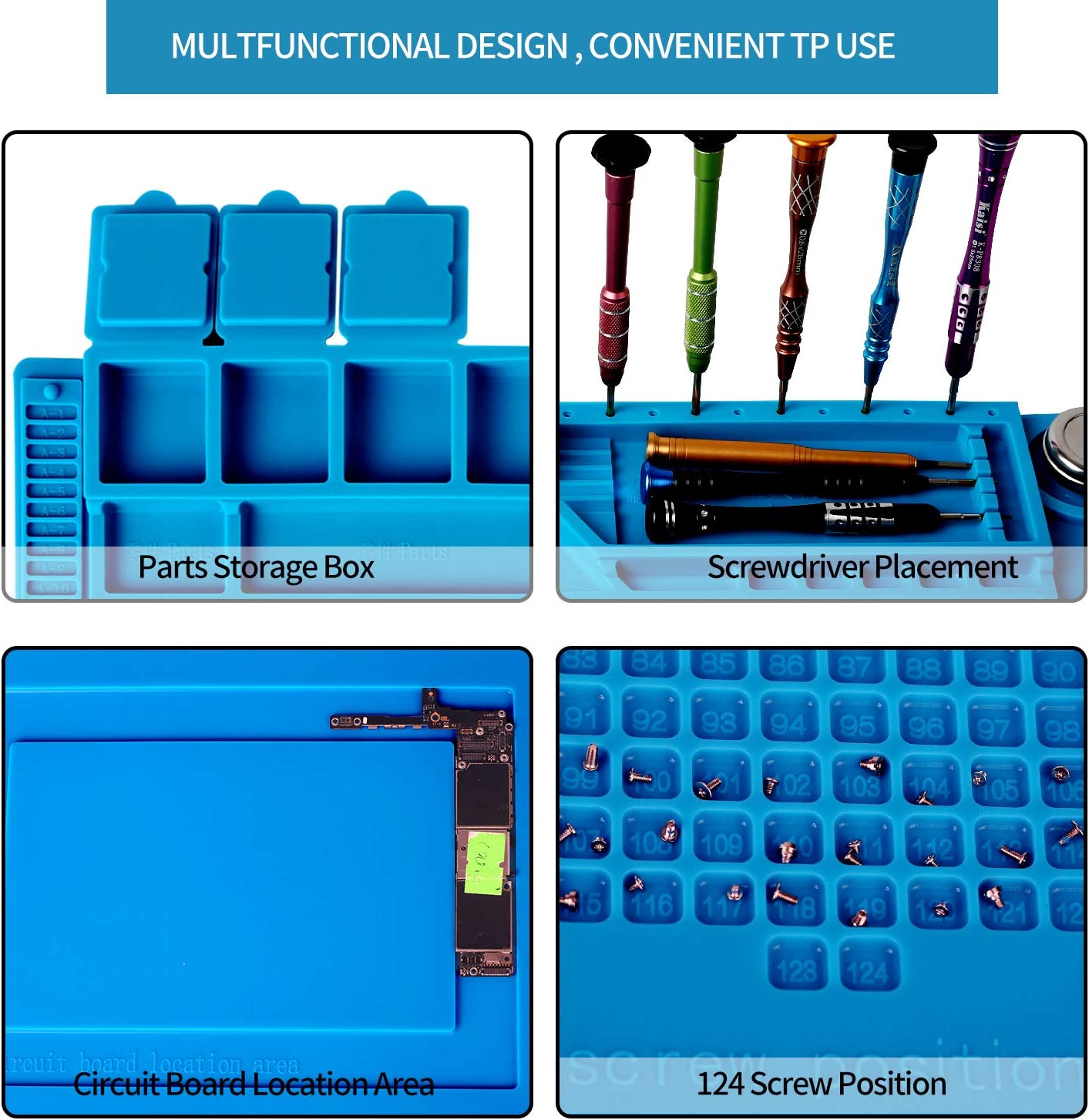 Silicone Pit Mat for Soldering & Repairs