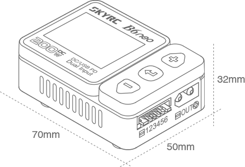 B6 NEO Compact Smart Charger for 1-6S Lipo