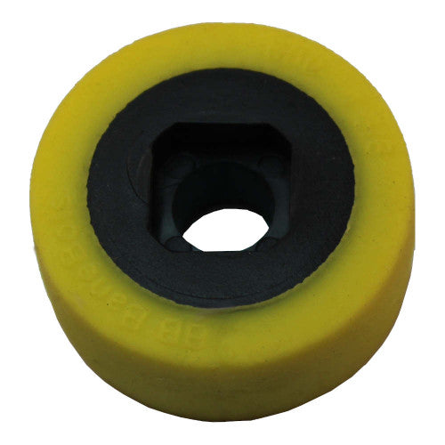 BaneBots T61 Wheel, 1-3/8" x 0.6", Hub Mount, 10A, Yellow