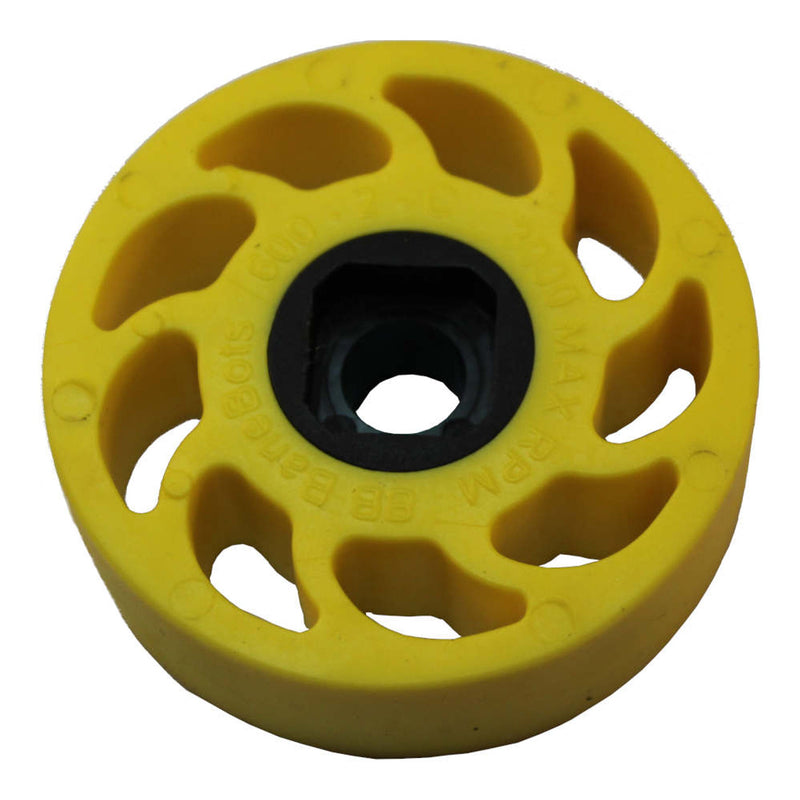 BaneBots T61 Compliant Wheel, 2" x 0.6", Hub Mount, 10A, Yellow