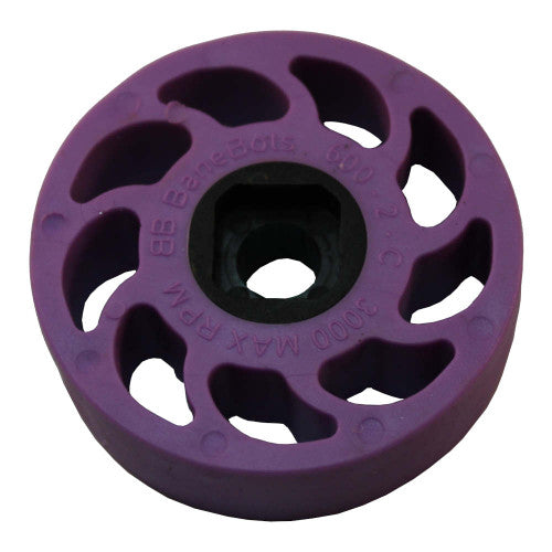 BaneBots T61 Compliant Wheel, 2" x 0.6", Hub Mount, 20A, Purple