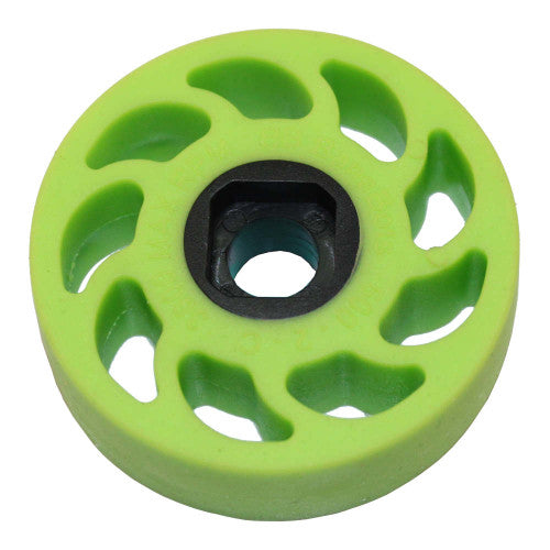 BaneBots T61 Compliant Wheel, 2" x 0.6", Hub Mount, 30A, Green