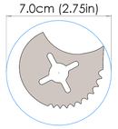 FingerTech 2.75inch x 3mm Asymmetric Titanium Disc