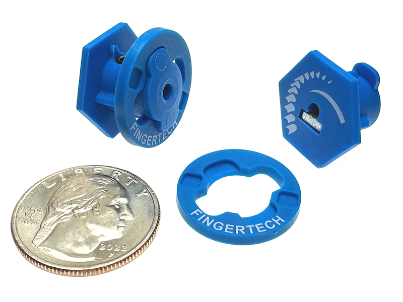 FingerTech Lightweight Twist Hubs THIN (pair) 3mm x 0.50"