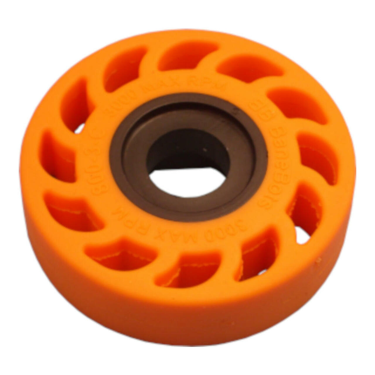 BaneBots T81 Compliant Wheel, 3" x 0.8", Hub Mount, 40A, Orange