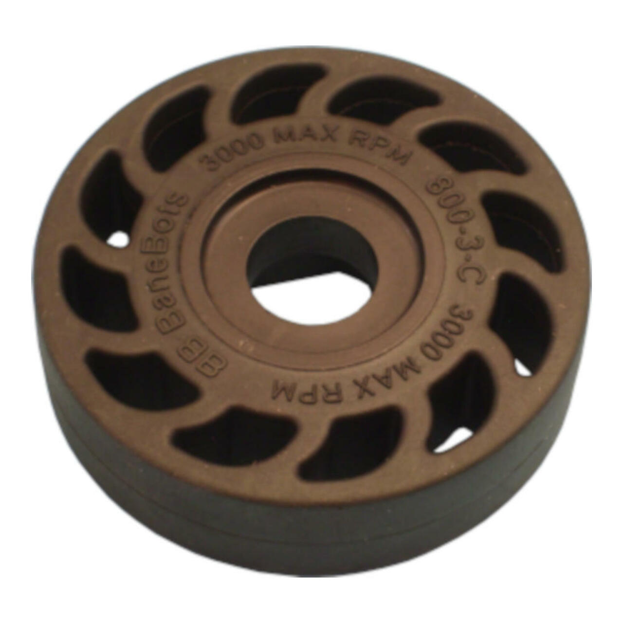 BaneBots T81 Compliant Wheel, 3" x 0.8", Hub Mount, 60A, Black