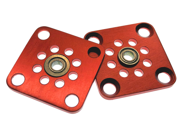 FingerTech Flat Bearing Motor Mount (pair) - Bearings Optional